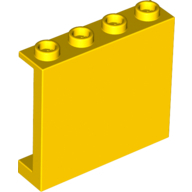 Lego panel, zeď 1x4x3, žlutá (6120859)